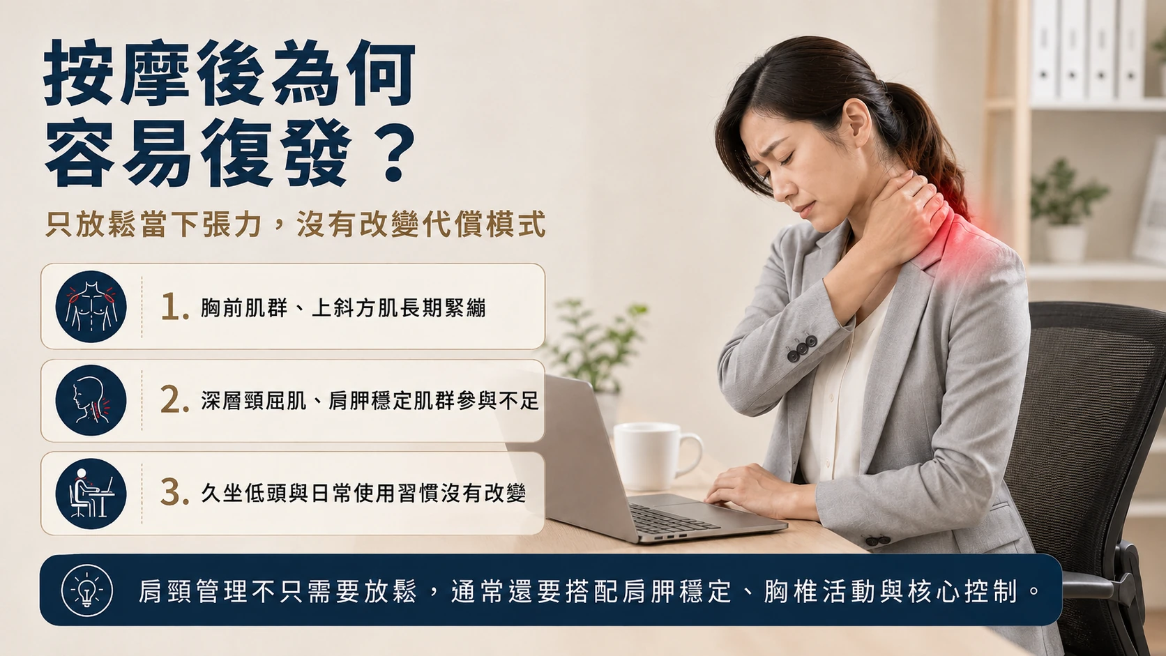 按摩後為何容易復發說明圖